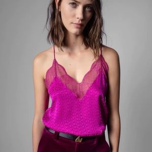 Zadig & Voltaire Christy Camisole in hot pink (XS)